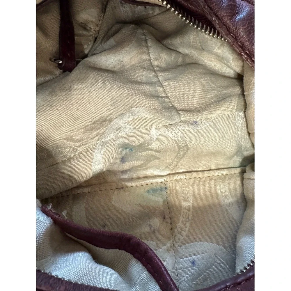 Michael Kors Leather Hobo Shoulder Bag Purse Y2K Bohemian Brown Buckle
